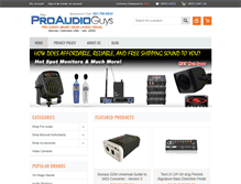 Tablet Screenshot of proaudioguys.com
